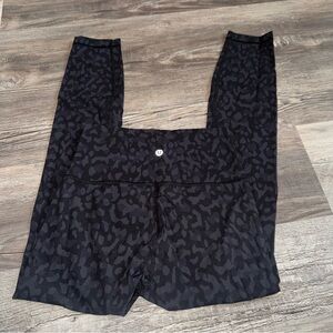 Lululemon wunder train leopard camo tights